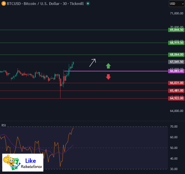 วิเคราะห์กราฟบิทคอยน์ BTC/USD 30 มีนาคม 2569