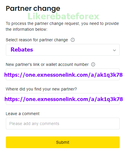 Exness Move Transfer IB