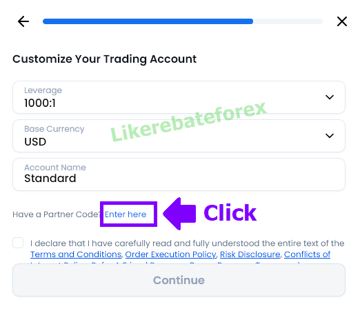 XM Open New Account - Step 4